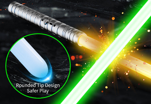 light up saber, 15 Colors and 4 Modes Light up Light Saber for Dueling, 2-in-1 RGB Detachable USB Charge