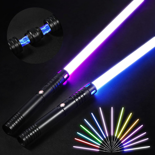 Luminous Battle Blade - Ultra-Light Aluminum Handle, 20+ Neon Modes, Ambient Soundscapes & USB-C Fast Charging